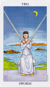 Two Of Swords As Feelings In Love Relationships Upright Reversed