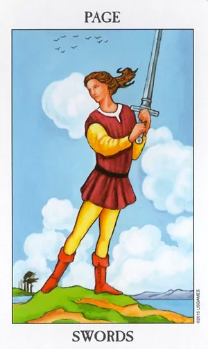 Page of Swords as Intentions Tarot Card Meaning